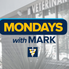 Heading that says "Mondays with Mark" with a man standing next to it